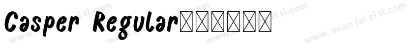 Casper Regular字体转换